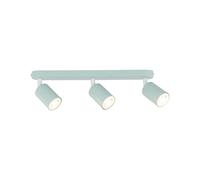 Faretto a soffitto camera dei bambini verde menta L: 52 cm orientabile in metallo 3 luci GU10 JASON lampada a soffitto camera dei bambini luce