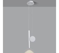 Faretto A Sospensione per Lettura da Comodino, Lampada A Sospensione Creativa A Forma di Flauto per Camera da Letto, Apparecchio di Illuminazione A LED da 3 W con 3 modalità di Colore, White