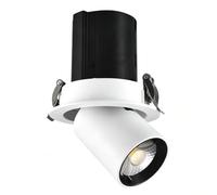 Faretto Ad Angolo Regolabile Girevole Scalabile A LED Da Incasso Spot 7W | Ra 98 Downlight Soffitto Interno Senza Scintillatori In Alluminio Anti-Abbagliamento Negozio Commerciale Risparmio Energetico