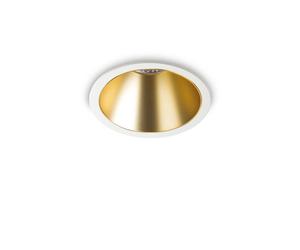 Faretto Ad Incasso Collezione GAME LED 20W Luce Calda Bianco/Oro Ideal Lux