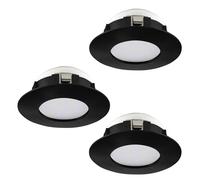 Faretto Ad Incasso Contemporaneo Pineda Policarbonato Nero 3 Luci Led 4,9W