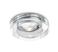 Faretto Incasso Moderno Blues Alluminio Trasp. 1 Luce Gu10 5W 3000K Luce Calda
