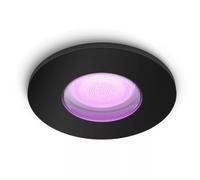 Philips Hue Xamento White & Color Ambiance faretti da incasso 1 confezione, luci da bagno dimmerabili per il sistema Hue, controllo intelligente della luce tramite voce e app, nero.