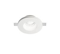 Faretto Ad Incasso Moderno Samba Gesso Bianco 1 Luce Gu10 D74Cm