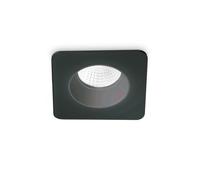 Faretto Ad Incasso Moderno Square Room-65 Alluminio Nero Led 8W 3000K Luce Calda