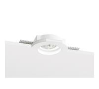 Faretto ad incasso Nobile tondo gesso a scomparsa IP20 Bianco 9107