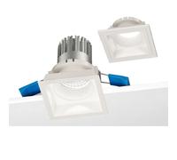 Faretto ad incasso quadrato LED Nobile 8,5W 4000K doppia cornice Bianca D1S/40/4K/W