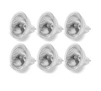 Faretto Alogena MR16 12V 20W GU5.3, Lampadina Dimmerabile Bianco Caldo 2700K, Base 2 Pin, Lampada Alogena Riflettore Luci Illuminazione da Soggiorno, Illuminazione da Paesaggio, Confezione da 6
