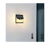 FARETTO APPLIQUE LED A PARETE CON PANNELLO SOLARE LUCE FREDDA 6500K IP65 SO-A3