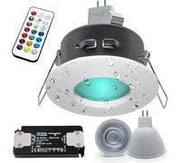Faretto bianco incasso IP65 Led cromoterapia box doccia bagno LED GU5.3 RGB RGBW 6W 12V alimentatore doccia sensoriale bagno turco vasca da bagno giochi ed effetti di luce [DIMMERABILE]