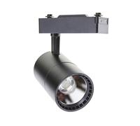 JANDEI - Faretto da Soffitto a Binario Led 40W, Bianco Freddo 6000K, 2700 Lumen, 220V 50-60Hz Monofase, Alluminio Camerino, Vetrina, Negozio, Ufficio, Colore Nero