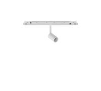 Faretto Binario Singolo Dali Ego Alluminio Bianco 1 Luce 3W 3000K Luce Calda