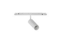 Faretto Binario Singolo Ego Alluminio Bianco 1 Luce 12W 3000K Luce Calda 1-10V