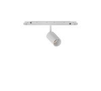 Faretto Binario Singolo Ego Alluminio Bianco 1 Luce 8W 3000K Luce Calda 1-10V