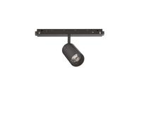 Faretto Binario Singolo Ego Alluminio Nero 1 Luce 8W 3000K Luce Calda 1-10V