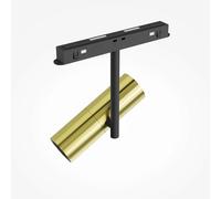 Faretto Binario Singolo Elti 1 Luce 12W 3000K nero e oro