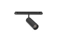 Faretto Binario Singolo On-Off Ego Alluminio Nero 1 Luce 12W 3000K Luce Calda