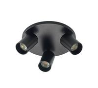 Faretto 'Brinja' dimmerabile (Moderno) colore Nero, in Alluminio ad es. Corridoio (3 luci, GU10) di Arcchio | Lampada da incasso, plafoniera, applique