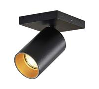 Arcchio Faretto Brinja, nero, angolare, Ø 6 cm, 1 lampadina, GU10 Arcchio