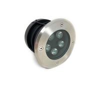 Faretto calpestabile da terra segnapassi 5 w led luce bianca acciaio ip67 [EEK: A+++]