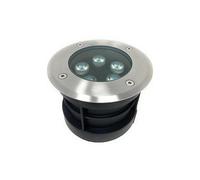 Faretto calpestabile da terra segnapassi 5 watt led luce calda in acciaio ip67 [EEK: A+++]