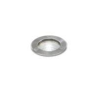 Faretto-Calpestabile Moderno Park Metallo Cromo 1 Luce Gu10