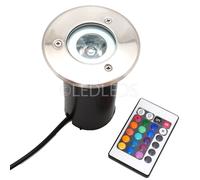 Faretto calpestabile per uso esterno lampada led rgb multi colore 3w 220v LED