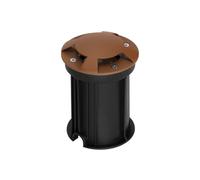 Faretto Carrabile 4 Direzioni MR16 IP67 Acciaio INOX 12/24V Corten