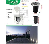 FARETTO CARRABILE INCASSO A TERRA GIARDINO LAMPADA ATTACCO GU10 IP65