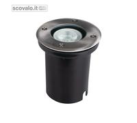 Faretto Carrabile Incasso Esterno GU10 IP67 Calpestabile 20kN Moro