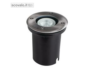 Faretto Carrabile Incasso Esterno GU10 IP67 Calpestabile 20kN Moro