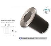 Faretto led incasso segnapassi TONDO calpestabile carrabile ATTACCO GU10 IP65 [EEK: F]