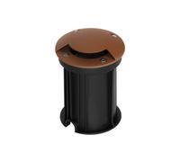Faretto Carrabile Monodirezione MR16 IP67 Acciaio INOX 12/24V Corten Colore Corten