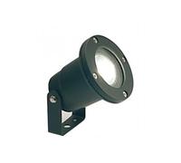 Faretto con staffa orientabile in alluminio faro giardino 9.8 cm nero