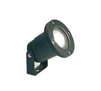 Faretto Da Esterno Moderno Spot Alluminio E Vetro Nero 1 Luce Gu10