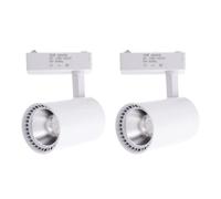JANDEI - Pack x2 Faretto da Soffitto a Binario Led 30W, Bianco Freddo 6000K, 2200 Lumen, 220V 50-60Hz Monofase, Alluminio Camerino, Vetrina, Negozio, Ufficio. Colore (Bianco)