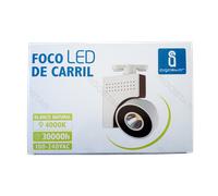 Faretto da binario LED trifase nero 23W