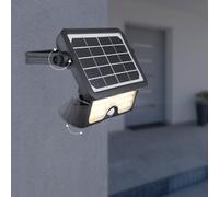 Faretto da costruzione con lampada solare a luce solare a LED, interruttore a sensore orientabile, cortile nero