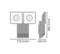 Faretto da esterno con sensore LED OSRAM ENDURA PRO, bianco, IP55 Osram