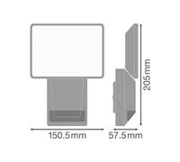 Faretto da esterno con sensore LED OSRAM ENDURA PRO FLOOD, bianco, 15 W Osram
