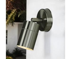 Faretto da esterno in acciaio inox orientabile IP44 per giardino terrazzo GU10 max 35W lampada da parete moderna luce esterna cortile giardino muro di casa