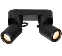 Faretto Da Esterno in Alluminio Nero IP44 GU10 Spot Da Soffitto Per Terrazza