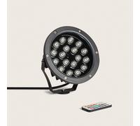 Faretto da esterno LED RGB 18W IP67 con picchetto COLMAR