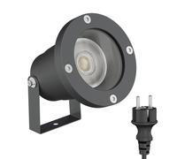Faretto da giardino a LED DUK antracite per esterni IP65 incl. lampada GU10