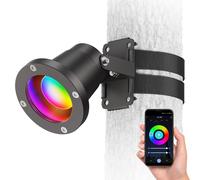 Faretto da giardino a LED DUK con fissaggio a cinghia per esterni Spina nera