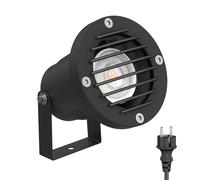 Faretto da giardino a LED DUK griglia per esterni nera IP65 incl. lampada GU10