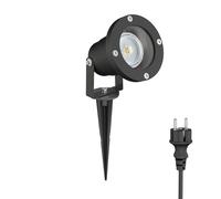 Faretto da giardino a LED DUK nero con picchetto a terra per esterni alluminio [EEK: E]