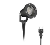 Faretto da giardino a LED DUK nero con picchetto a terra per esterni IP65 in