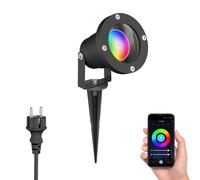 Faretto da giardino a LED DUK nero picchetto a terra per esterni in alluminio [EEK: F]