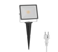 Faretto da giardino a LED FLIN con picchetto a terra e spina per proiettore da